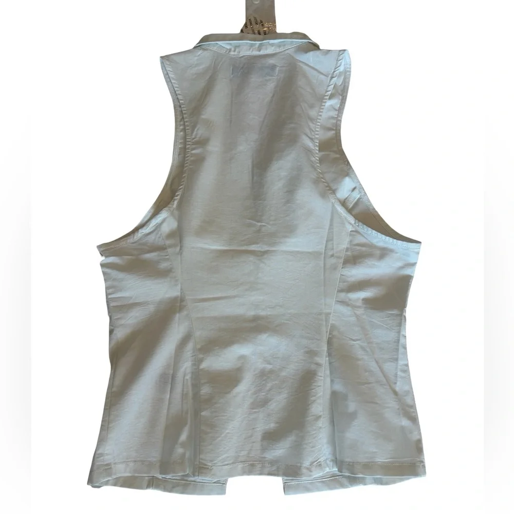 NEW! Urban Outfitters Party Girl Cotton-Blend Button Down Sleeveless Top Small - Picture 10 of 14